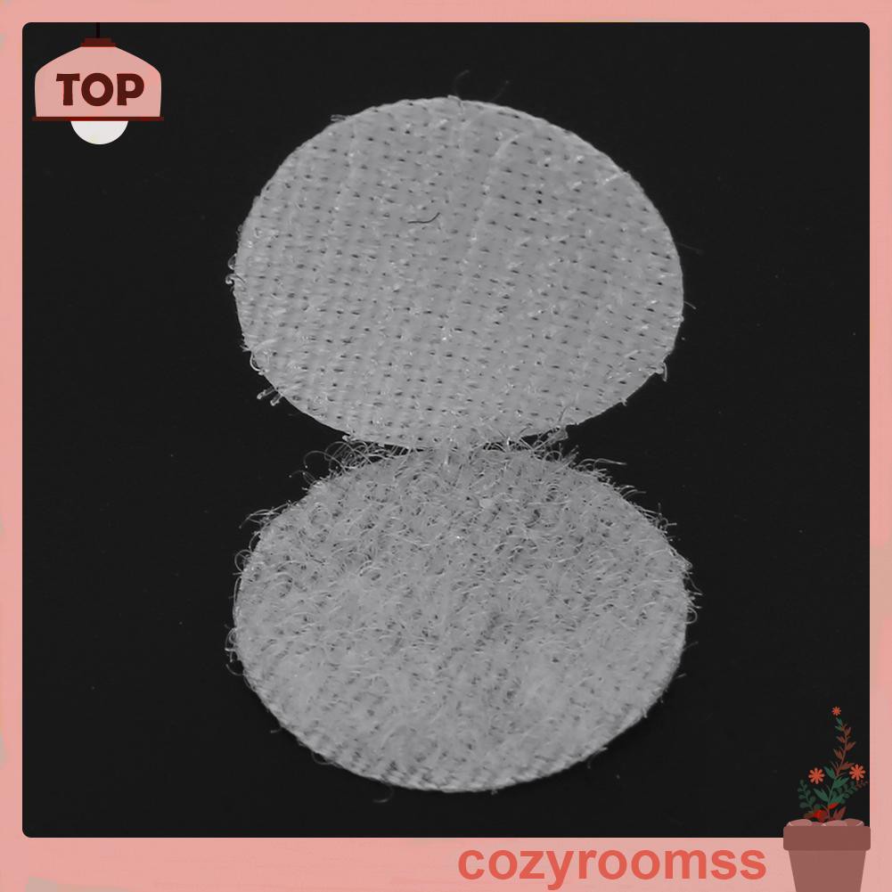 Cozyroomss 100 Pairs Dots Loop Double-Side Self-Adhesive Nylon Tape Snap