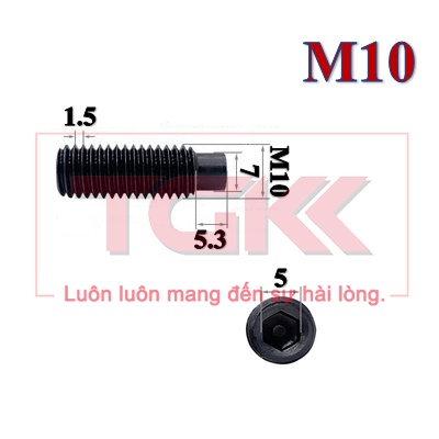Vít trí đầu trụ thép đen M10
