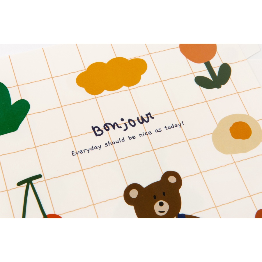 Bìa Đựng Tài Liệu ARTBOX Hàn Quốc Bằng PP Hình Chú Gấu Đáng Yêu