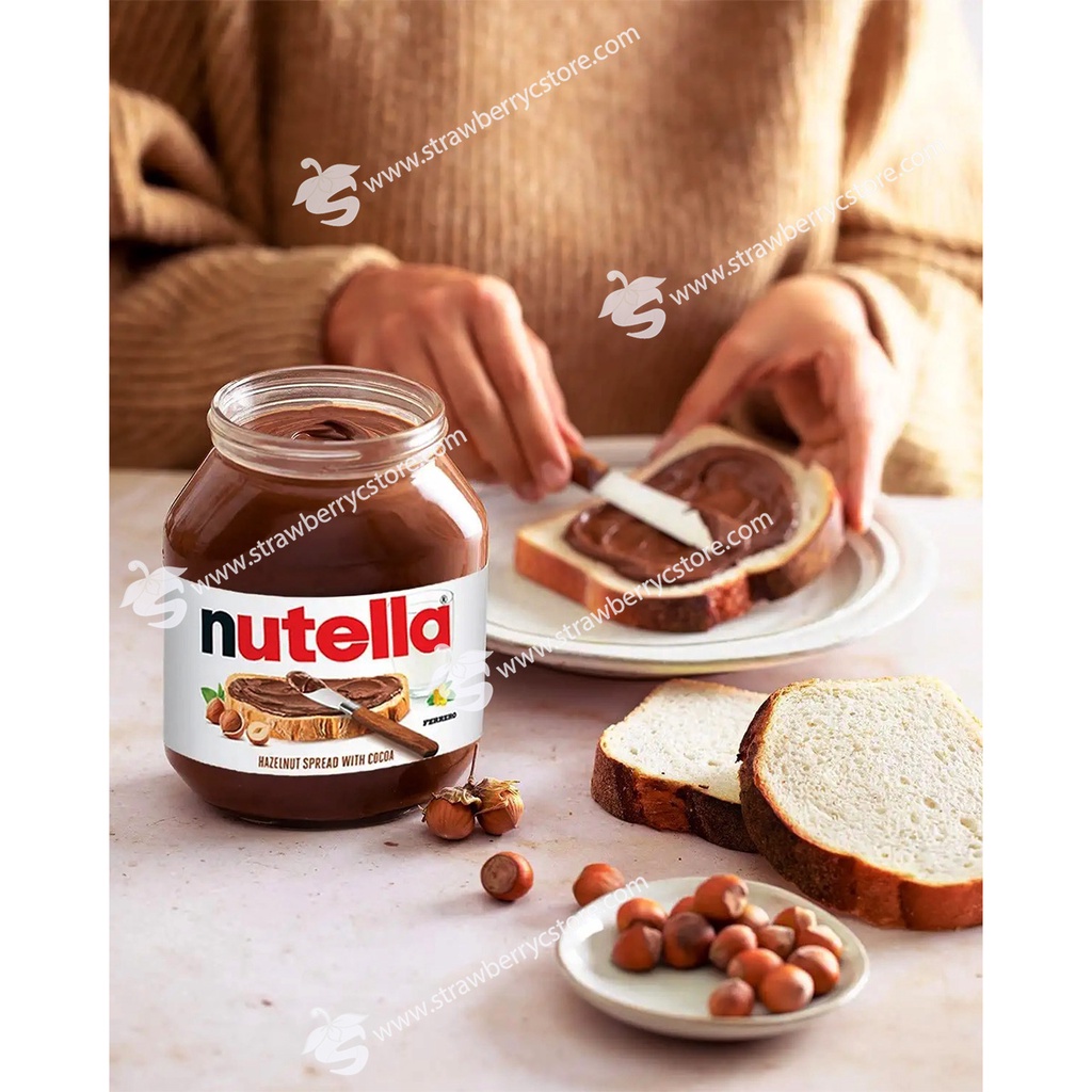 Bơ Hạt Phỉ & Cacao Nutella Chocolate Hazelnut Spread, Hũ Thủy Tinh 350g