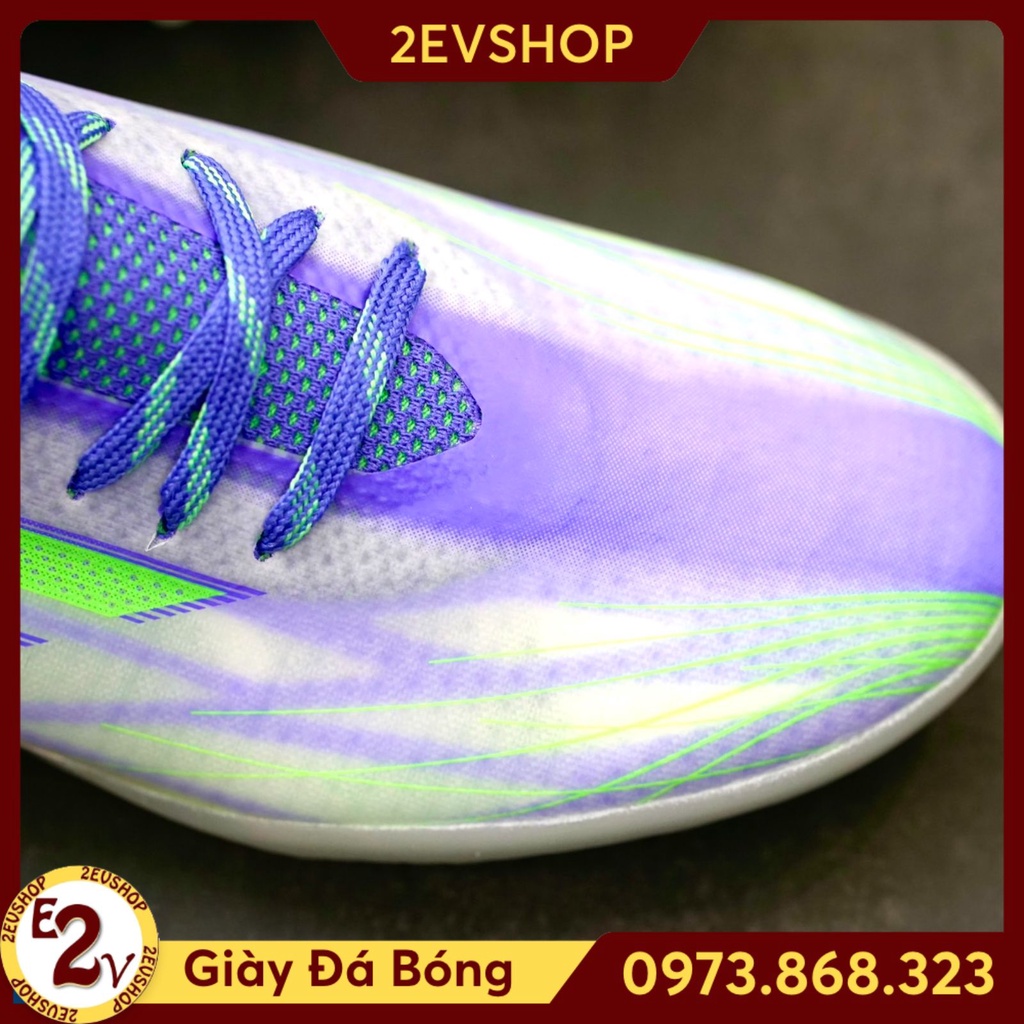 Giày đá bóng nam 𝐗 𝐒𝐩𝐞𝐞𝐝𝐟𝐥𝐨𝐰.𝟏 Xanh Tím, giày đá banh thể thao cỏ nhân tạo cao cấp - 2EVSHOP