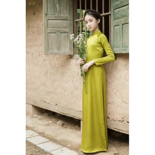 áo dài lụa xsnh cốm kèm quần