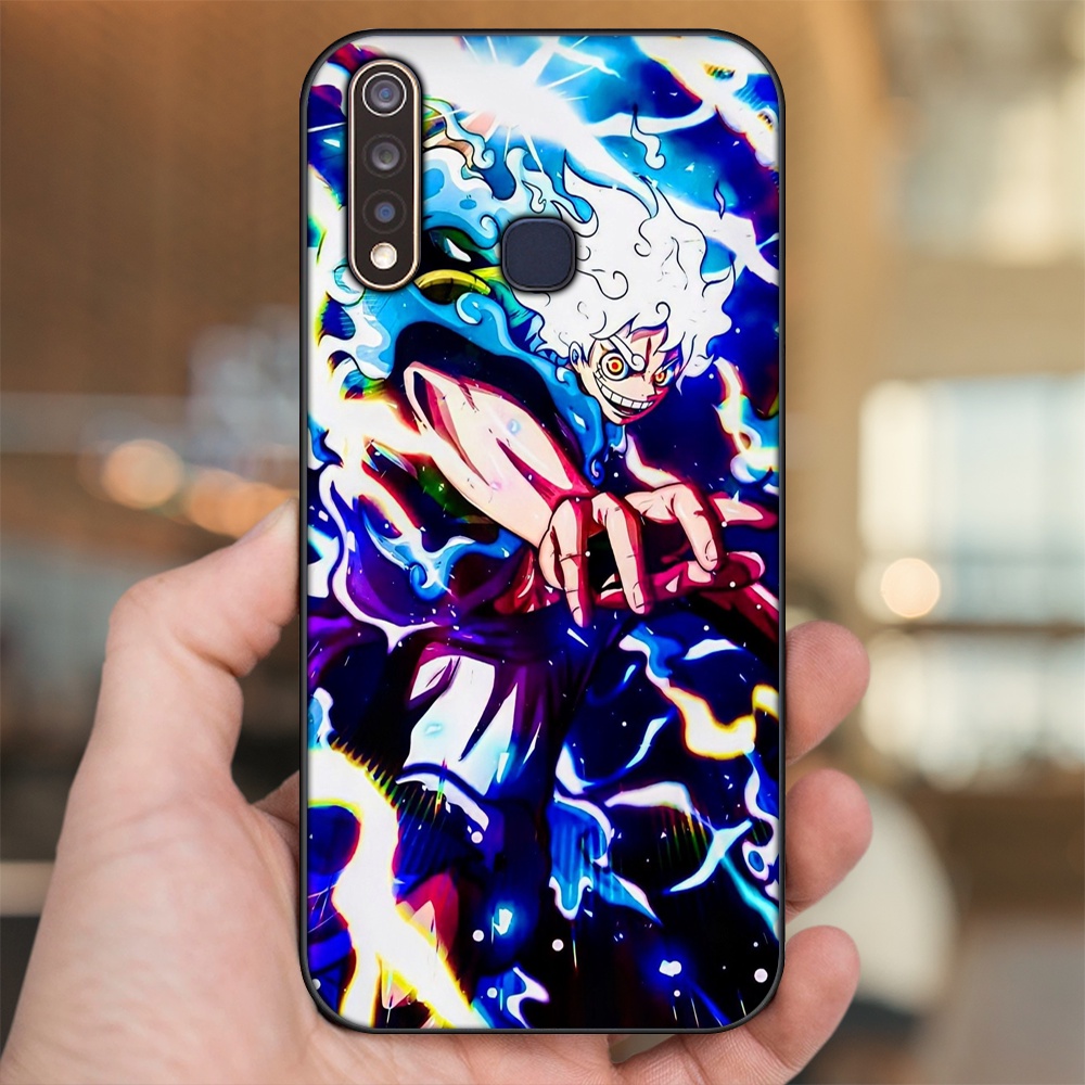 Ốp lưng Vivo Y19 viền đen in hình Luffy One Piece