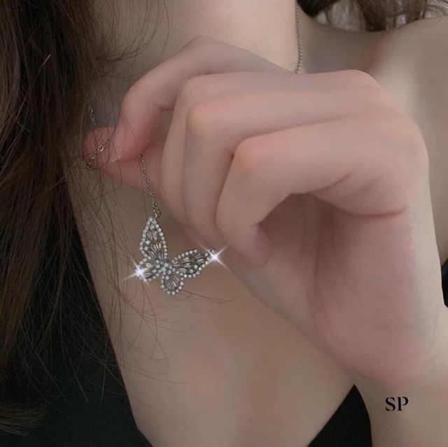 DÂY CHUYỀN NỮ BẠC TA - DC BƯỚM XINH