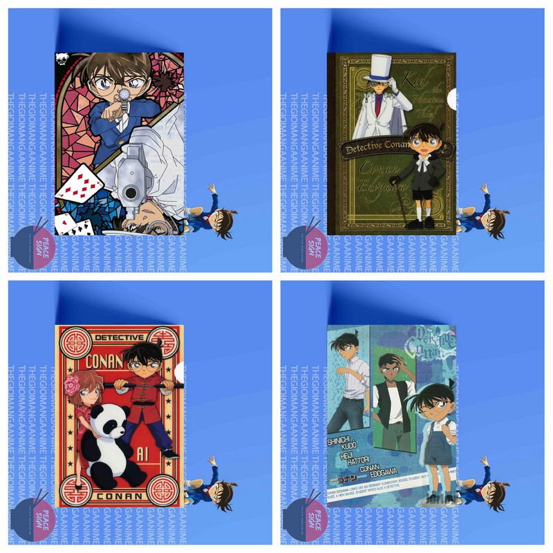 Tấm Postcard giấy 260gsm cao cấp CONAN THÁM TỬ LỪNG DANH A5 anime chibi ảnh đẹp nhiều mẫu