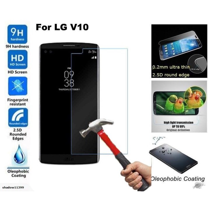 Kính cường lực LG V10 (Trong Suốt)