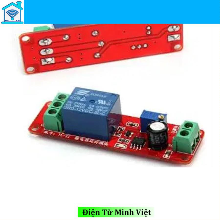 Mạch Tạo Thời Gian Trễ Đóng Ngắt Relay NE555 - 12V