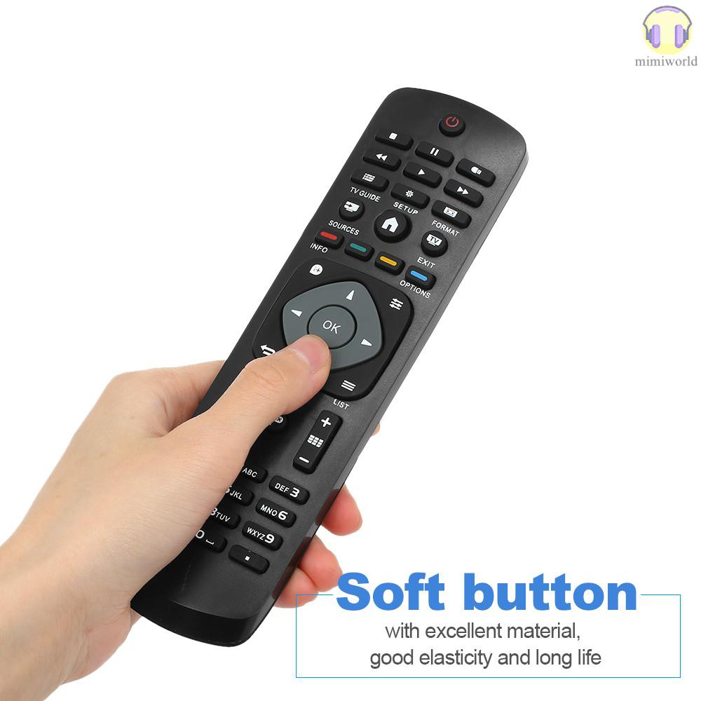 MIWO Universal TV Remote Control Wireless Smart Controller Replacement for PHILIPS LCD TV Smart Digital HDTV Black | BigBuy360 - bigbuy360.vn