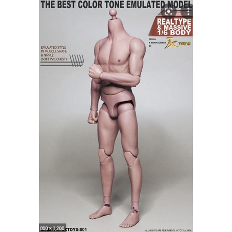Mô hình 1/6 body jx toys s01