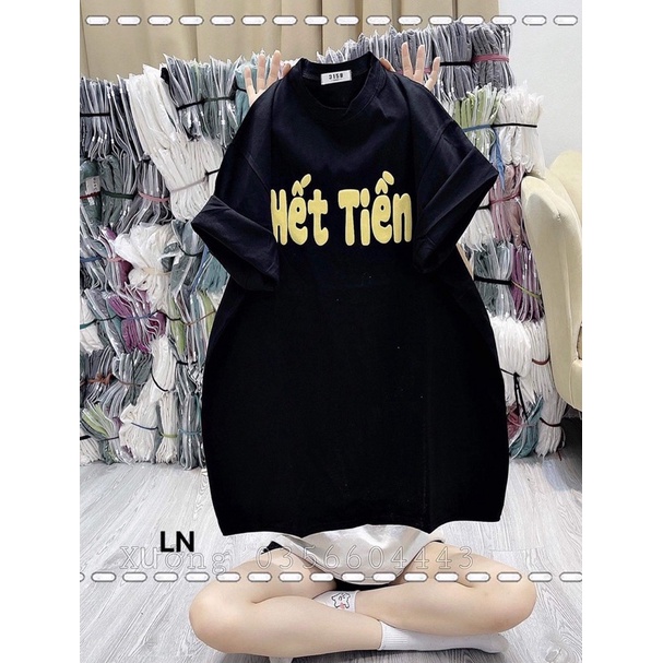 Áo Thun Tay Lỡ Hêt Tiên Form Unisex Nam Nữ Chất Cotton Cao Cấp ( kèm ảnh thật )