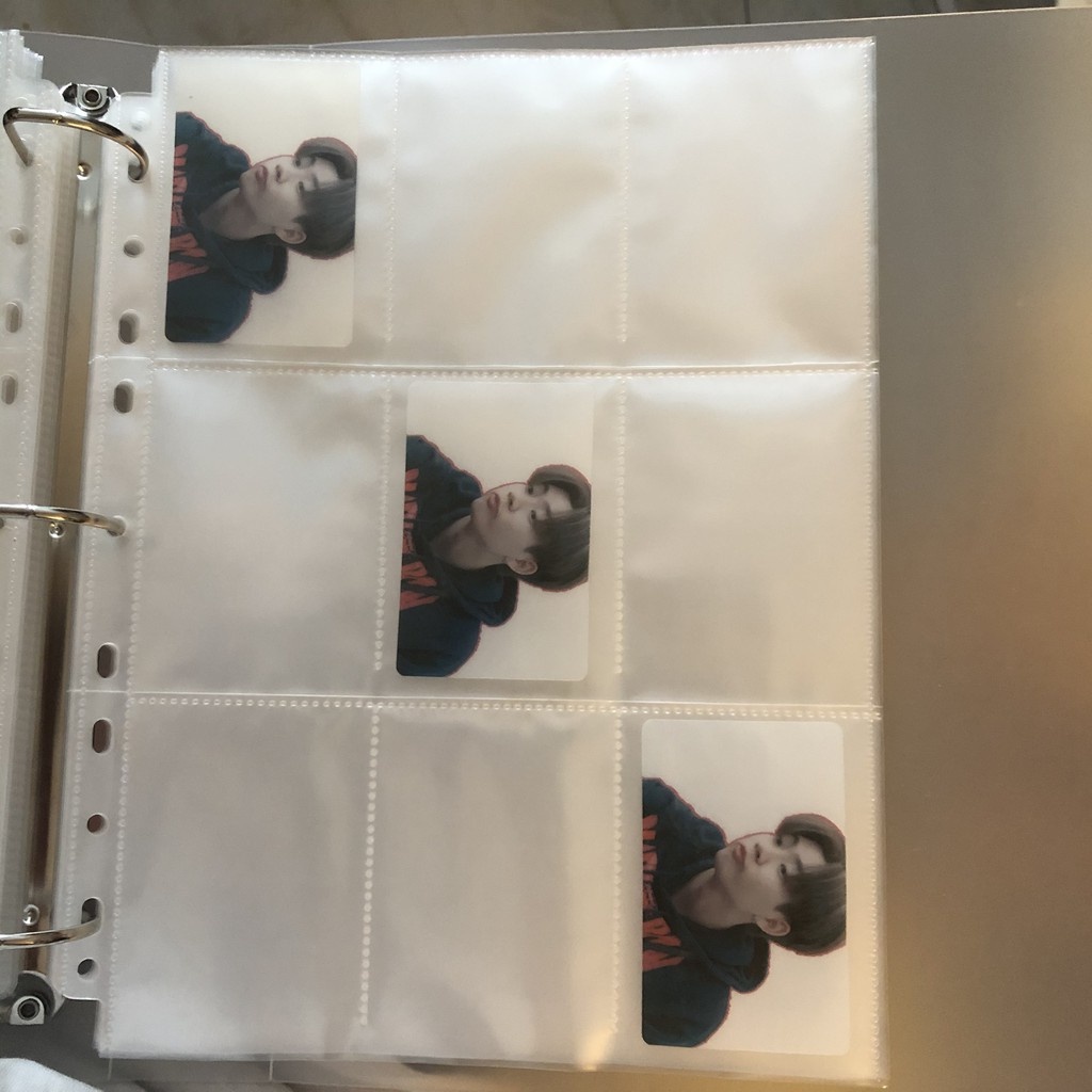 1- 5 Sheet 9 -18 ô 2 mặt dọc đựng card. Mỗi sheet 9-18 ô, dàn sheet 3x3cm. Đựng card 6x9 hoặc 6.5x9cm