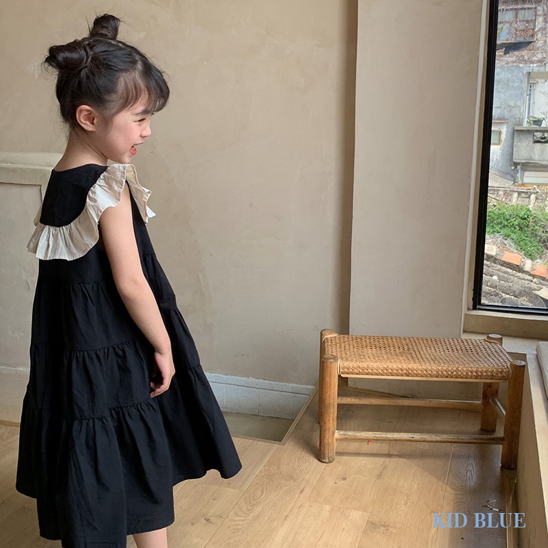Đầm Trễ Vai Phong Cách Hàn Quốc Cho Bé