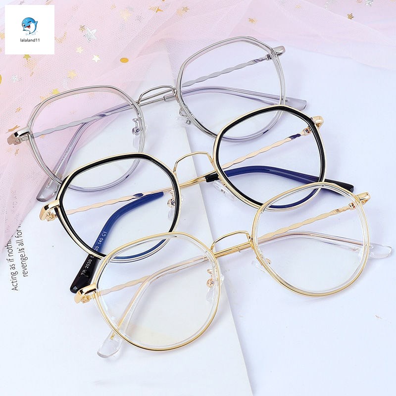 Mắt kính gọng kim loại chống ánh sáng xanh thời trang dành cho nữ