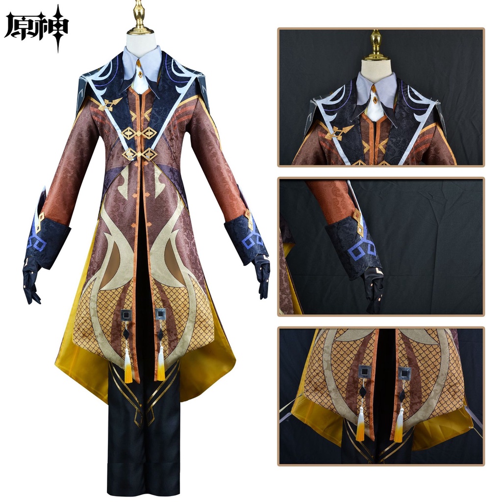 Tóc Giả Hóa Trang Jingyue Game Genshin Va Chạm Zhongli Cho Nam Và Nữ