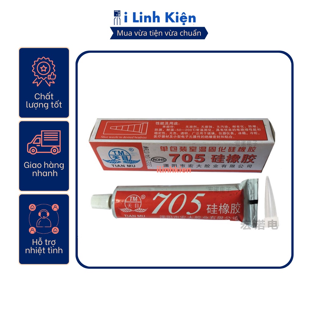 Keo 705 bảo vệ mạch màu trong suốt