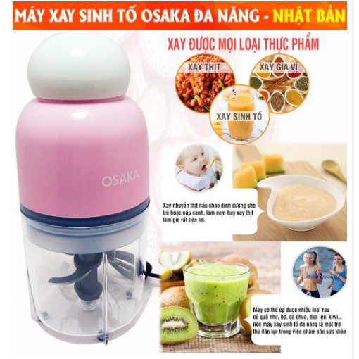 Máy xay sinh tố, xay thịt, xay rau củ quả đa năng Osaka-trắng - Duonghieu6789