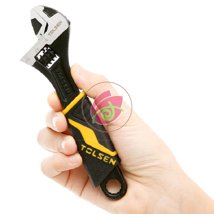 Mỏ Lết 6 IN 150mm Cán Nhựa Đen Công Nghiệp Tolsen 15308