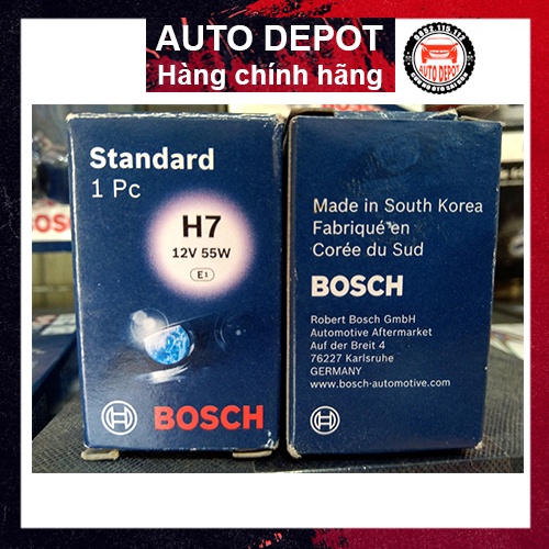 Bóng đèn Halogen chính hãng  Bosch H7 12V55W 0986AL1524 HD4 tem chống hàng giả