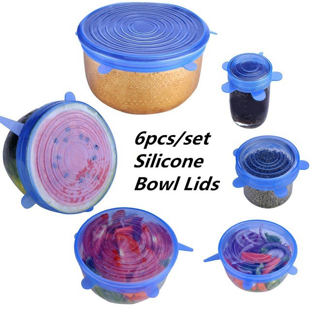 Set 6 nắp silicon đậy bát đĩa