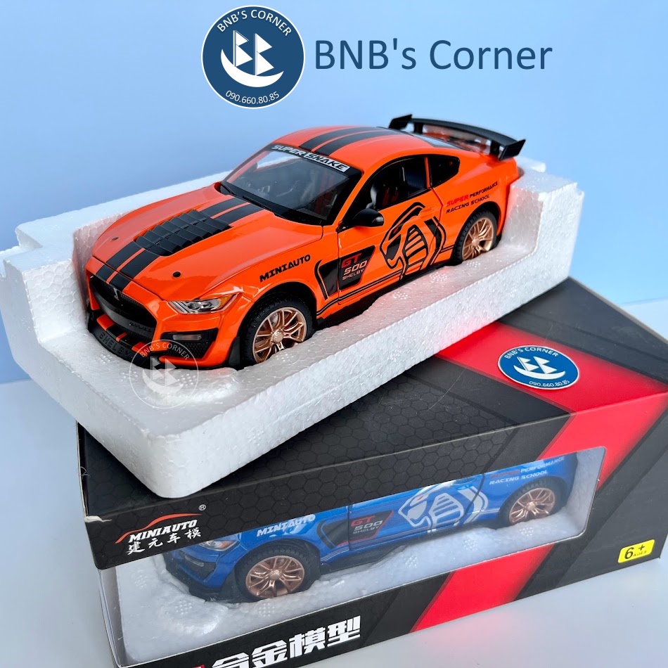 Mô hình xe 1:24 Ford Mustang Shelby GT500 hãng MiniAuto