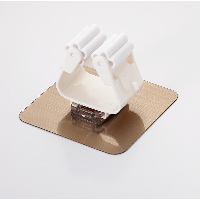 Móc dán tường kẹp giữ cây lau nhà, móc treo chổi chịu lực 6kg 4.9