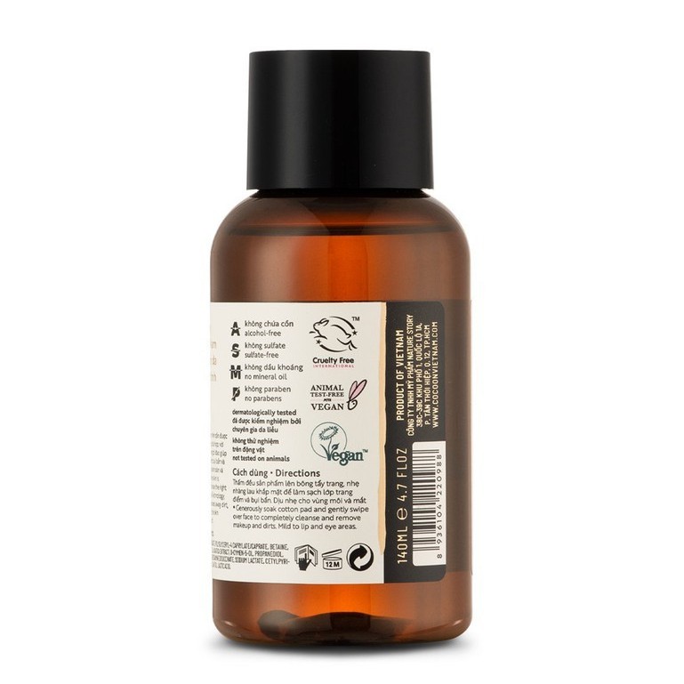 Nước tẩy trang Cocoon bí đao dành cho da dầu mụn nhạy cảm - tẩy trang COCOON Winter Melon Micellar Water