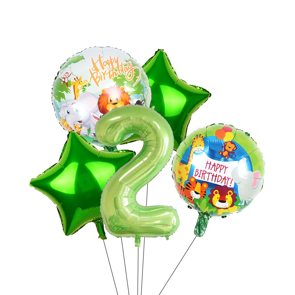 Bộ Bong Bóng Lá Nhôm Hình Động Vật Số 0-9 18 / 40 Inch Trang Trí Sinh Nhật / Tiệc Sinh Nhật Cho Bé