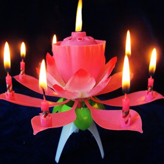 Nến sinh nhật nở hoa và phát nhạc - Muasamhot1208