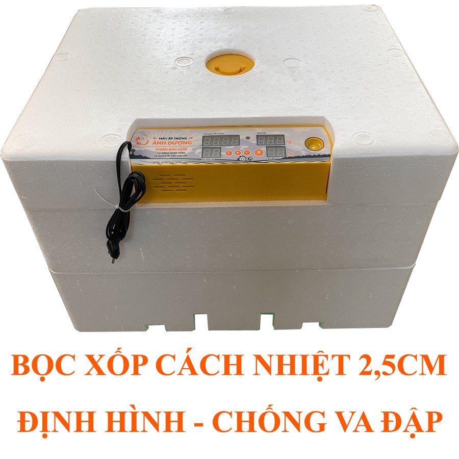 Máy Ấp Trứng Mini Ánh Dương A100 - Phiên Bản Vỏ Nhựa ABS - 2 Khay Nhựa