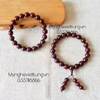 Vòng tay gỗ tử đàn ấn độ cỡ 8mm