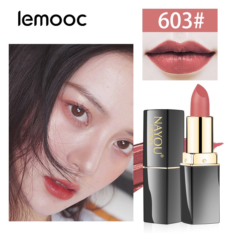 [Hàng mới về] Son môi dưỡng ẩm lâu trôi không dính cốc chống thấm nước trang điểm thời trang