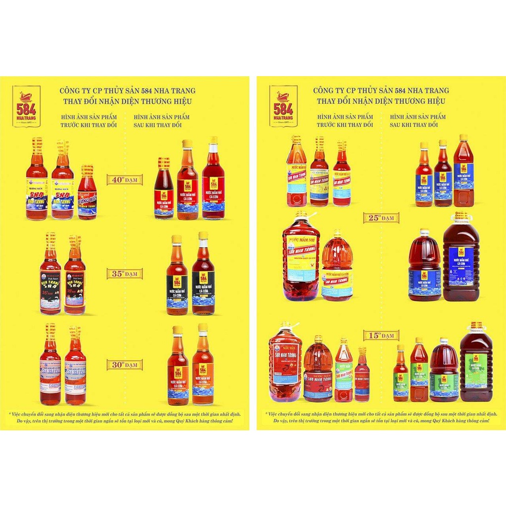 Nước Mắm Nhỉ Cá Cơm 584 Nha Trang 25 Độ Đạm Loại 5 Lít