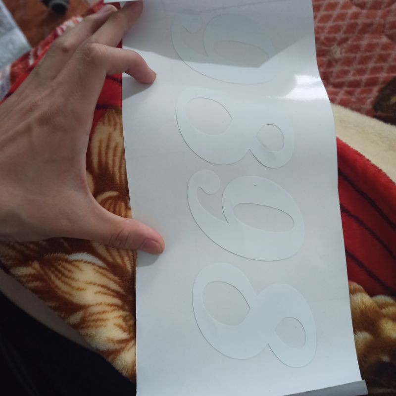 Số xe decal
