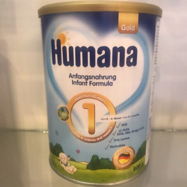 Sữa Humana Gold số 1 - xuất xứ Đức- loại 800gr