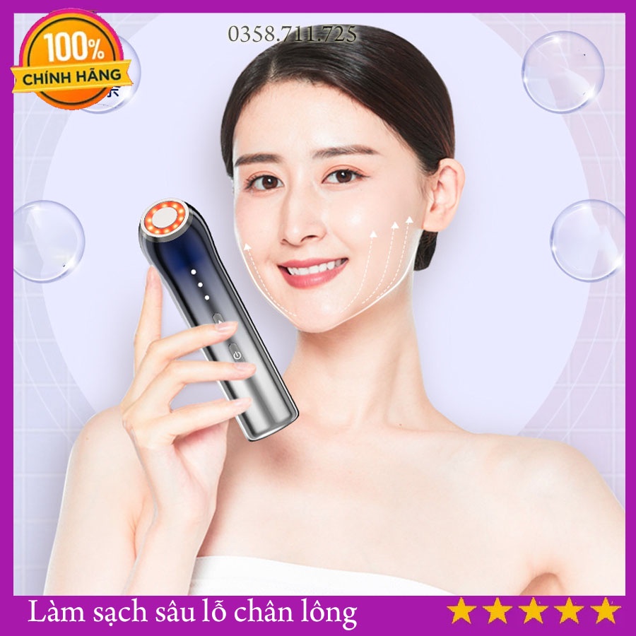 Máy massage mặt nâng cơ không dây, máy mát xa mặt làm sạch sâu cho da tẩy tế bào chết