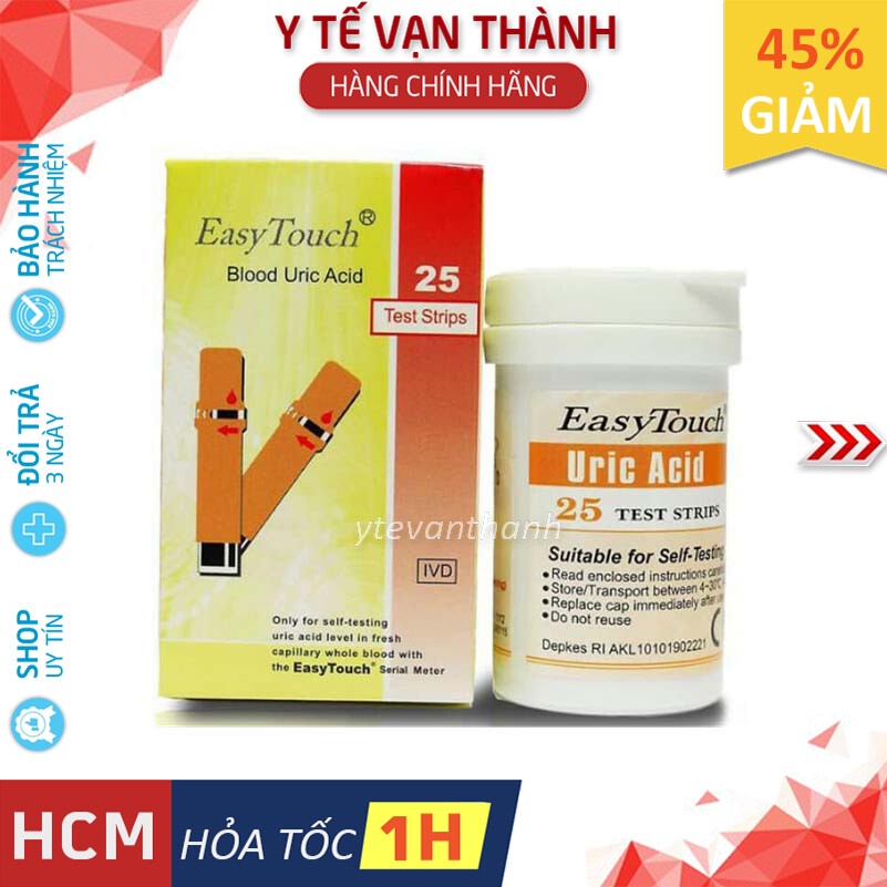 ✅ Que Thử Acid Uric- Easy Touch, Thử Gout, Gút -VT0752