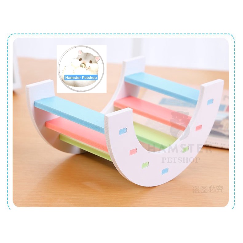 Cầu thang gỗ chui cho Hamster