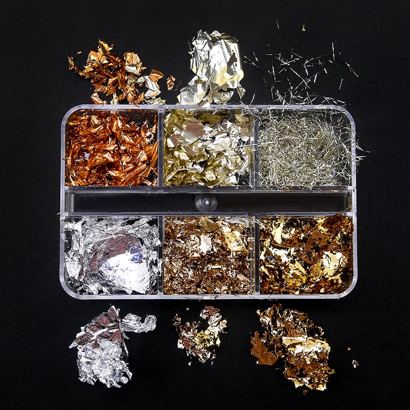 Kim Tuyến Lấp Lánh Mềm Nhiều Phong Cách Dùng Trang Trí Móng Tay DIY