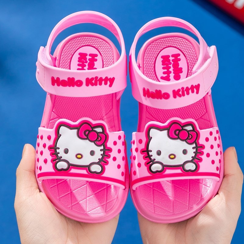 Giày Sandal Cho Bé Gái Mèo Kitty Màu Hồng Mầm Store