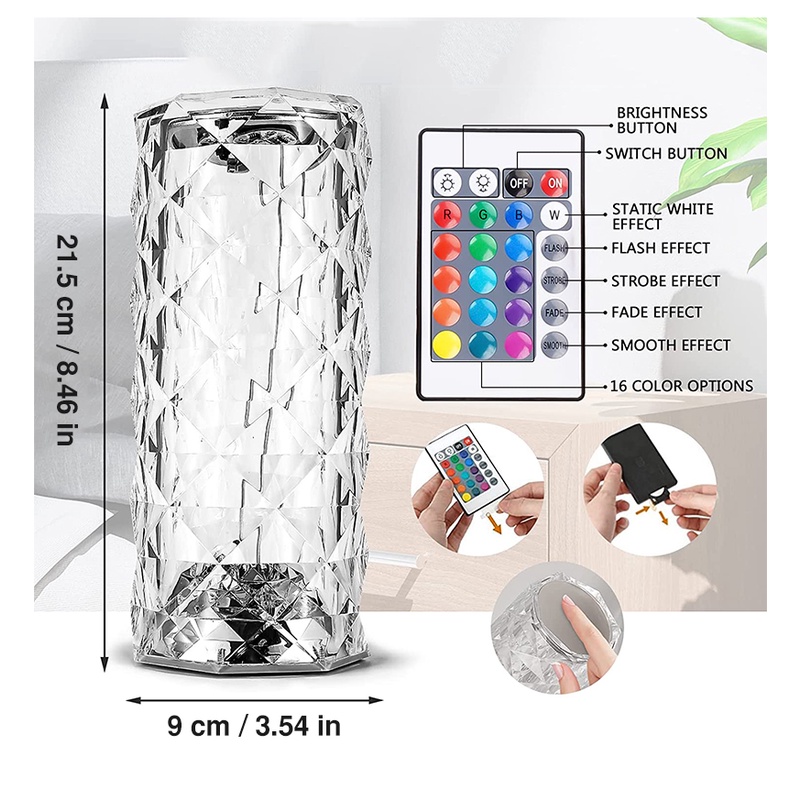 Đèn Ngủ Cảm Ứng 16 Màu Sắc Tik Tok Lãng Mạn