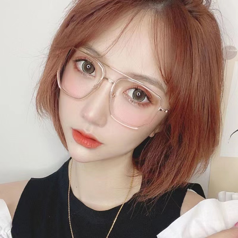 GIÁ TỐT NHẤT💥Mắt Kính cận nữ đổi màu - kính cận thị nam có độ 1.0-6.0, Chống Ánh Sáng Xanh- Gọng kim loại thời trang