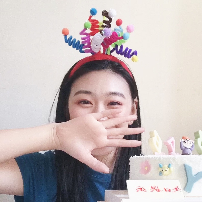 Băng Đô Bóng Mùa Xuân Màu Sắc Vui Nhộn