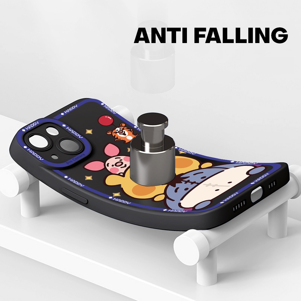Compatible With Samsung Galaxy A01 A70 A72 A6 A7 A9 A9S Plus 2018 5G Cho Ốp lưng điện thoại In Hình dễ thương Winnie Pooh Case