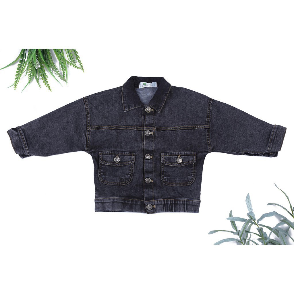 Áo khoác bò thu đông dài tay bé trai size 2-7T, cho bạn từ 11-23kg. Chất bò siêu đẹp, dày dặn ấm áp