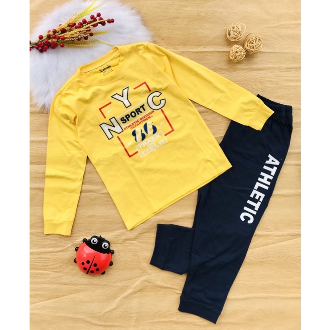 🚗 Bộ dài tay cotton hàng shop bé trai từ 35-60kg