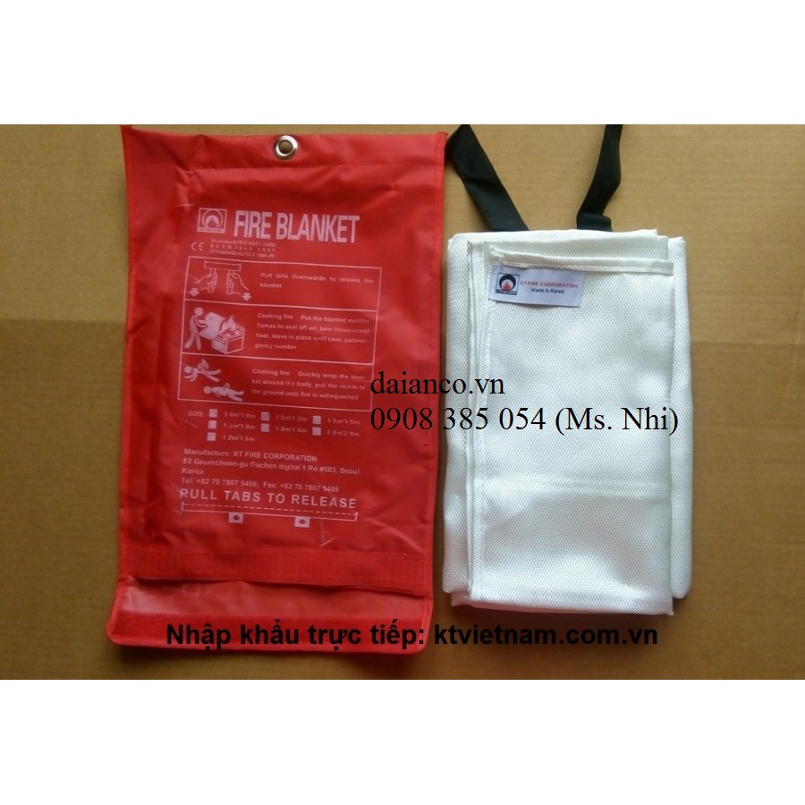 Bạt dập lửa/ thảm chống cháy KT 1m x 1m - hình thật