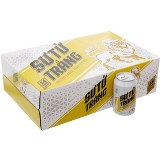 Thùng 24 lon bia Sư tử trắng 330ml