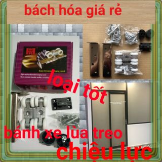 BÁNH XE CỬA LÙA TREO 4 BÁNH LOẠI TỐT
