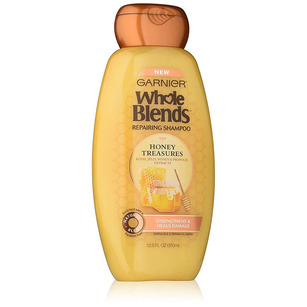 Dầu gội cho tóc hư tổn Garnier Hair Care Whole Blends Honey Treasures Repairing Shampoo 370ml/500ml/650ml