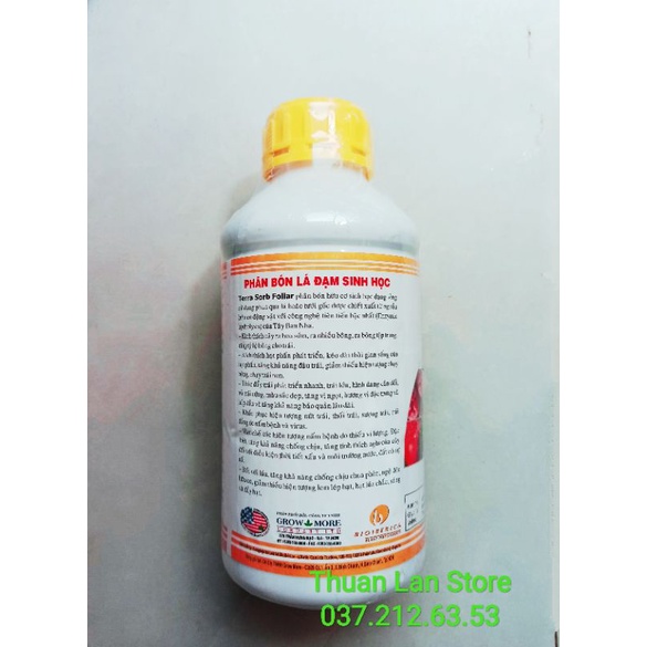 Chai 1 lít Phân Bón Lá Tera-Sorb Foliar Siêu To Lá